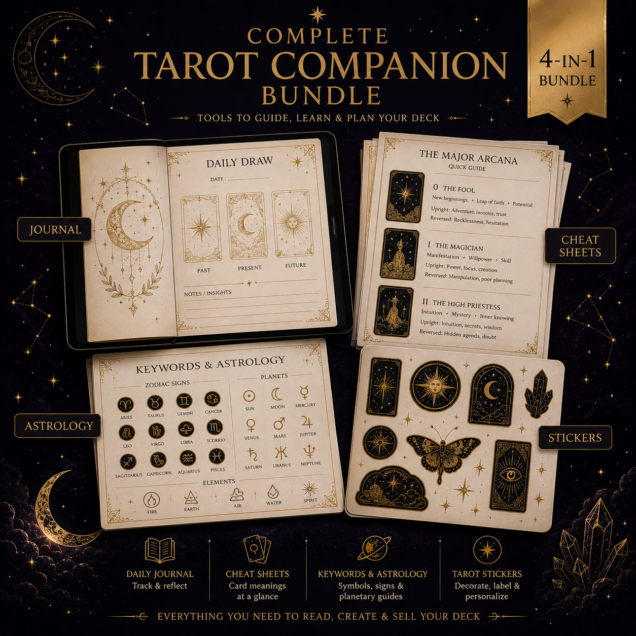 The Complete Tarot Companion Bundle: Read & Master Your Deck